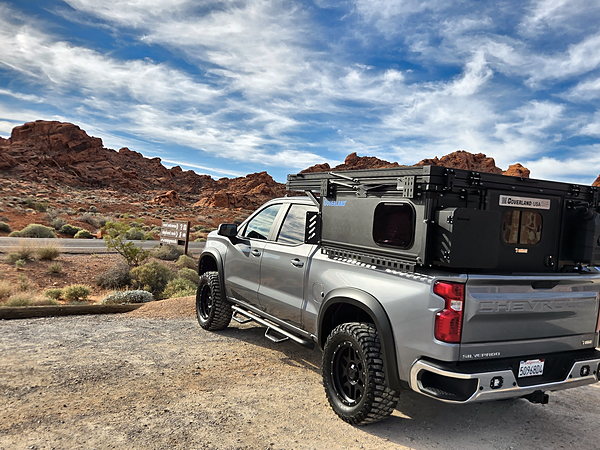 GOAT folded down on a Chevrolet Silverado