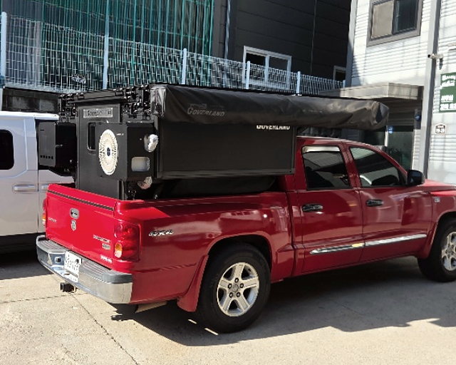 GOAT mounted on a Dodge Dakota