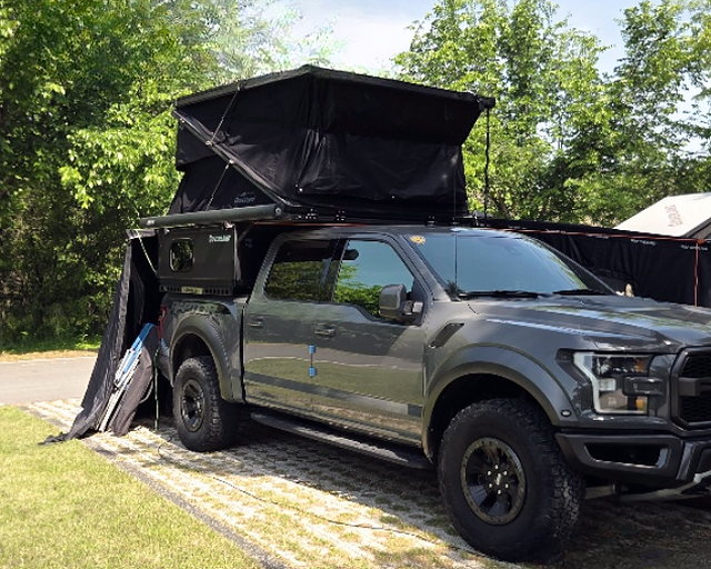 GOAT mounted on a Ford F-150 (1.5 m lower box)